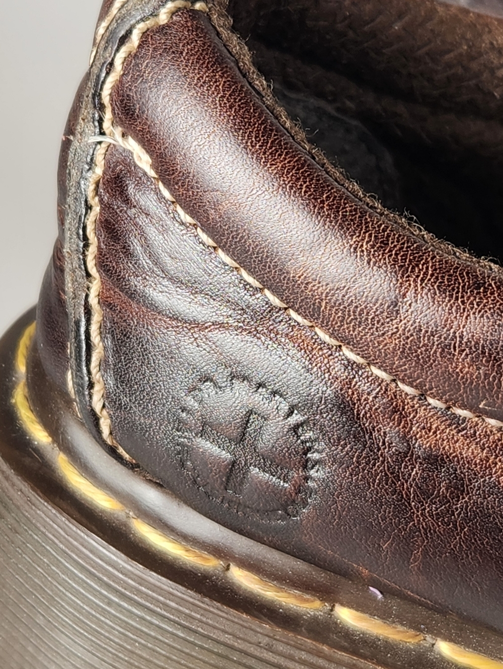 DR MARTENS Women’s Oxford Vintage 90s Brown Platform Chunky Daisy Rustic Shoe - Picture 3 of 12